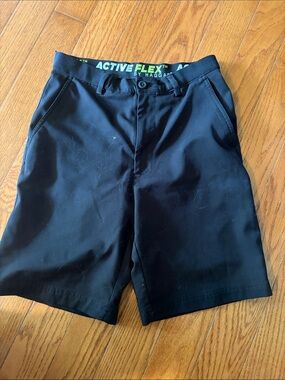 Haggar Active Flex Black Athletic Shorts